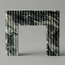 Marble fireplace mantel in Italian Cipollino Ondulato - Image 1