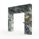 Marble fireplace mantel in Italian Cipollino Ondulato - Image 3