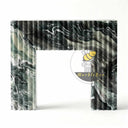 Marble fireplace mantel in Italian Cipollino Ondulato - Image 4