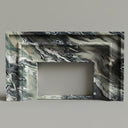 Marble fireplace mantel in Italian Cipollino Ondulato - Image 1