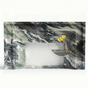 Marble fireplace mantel in Italian Cipollino Ondulato - Image 3