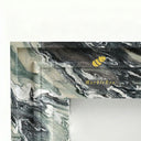 Marble fireplace mantel in Italian Cipollino Ondulato - Image 7