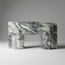 Marble fireplace mantel in Italian Cipollino Ondulato - Image 1