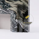 Marble fireplace mantel in Italian Cipollino Ondulato - Image 8
