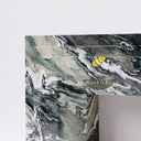 Marble fireplace mantel in Italian Cipollino Ondulato - Image 4