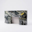 Marble fireplace mantel in Italian Cipollino Ondulato - Image 5