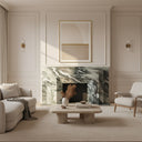 Marble fireplace mantel in Italian Cipollino Ondulato - Image 7