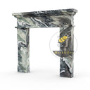 Marble fireplace mantel in Italian Cipollino Ondulato - Image 4