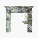 Marble fireplace mantel in Italian Cipollino Ondulato - Image 3