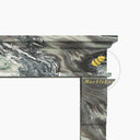 Marble fireplace mantel in Italian Cipollino Ondulato - Image 5