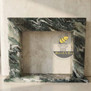 Marble fireplace mantel in Italian Cipollino Ondulato - Image 2