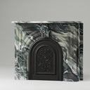 Marble fireplace mantel in Italian Cipollino Ondulato - Image 2