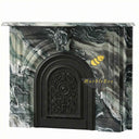 Marble fireplace mantel in Italian Cipollino Ondulato - Image 3