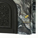 Marble fireplace mantel in Italian Cipollino Ondulato - Image 7