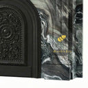 Marble fireplace mantel in Italian Cipollino Ondulato - Image 7