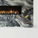 Marble fireplace in Italian Cipollino Ondulato - Image 6