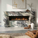 Marble fireplace in Italian Cipollino Ondulato - Image 2