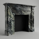 Marble fireplace in Italian Cipollino Ondulato - Image 1