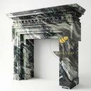 Marble fireplace in Italian Cipollino Ondulato - Image 8