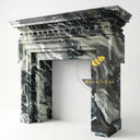 Marble fireplace in Italian Cipollino Ondulato - Image 3
