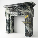 Marble fireplace in Italian Cipollino Ondulato - Image 4