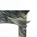 Marble fireplace in Italian Cipollino Ondulato - Image 5