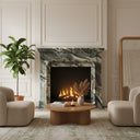 Marble fireplace in Italian Cipollino Ondulato - Image 2