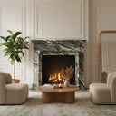 Marble fireplace in Italian Cipollino Ondulato - Image 2