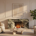Marble fireplace in Italian Cipollino Ondulato - Image 2