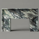 Marble fireplace in Italian Cipollino Ondulato - Image 1