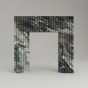 Marble fireplace in Italian Cipollino Ondulato - Image 1