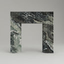 Marble fireplace in Italian Cipollino Ondulato - Image 1