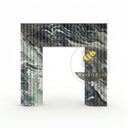 Marble fireplace in Italian Cipollino Ondulato - Image 3