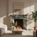 Marble fireplace in Italian Cipollino Ondulato - Image 2