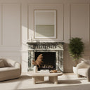 Marble fireplace in Italian Cipollino Ondulato - Image 2