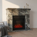 Marble fireplace in Italian Cipollino Ondulato - Image 4