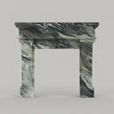 Marble fireplace in Italian Cipollino Ondulato - Image 1