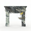 Marble fireplace in Italian Cipollino Ondulato - Image 3