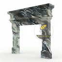 Marble fireplace in Italian Cipollino Ondulato - Image 7