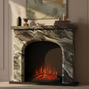 Marble fireplace in Italian Cipollino Ondulato - Image 4