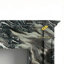 Marble fireplace in Italian Cipollino Ondulato - Image 6