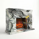 Marble fireplace in Italian Cipollino Ondulato - Image 4