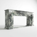 Marble fireplace in Italian Cipollino Ondulato - Image 1