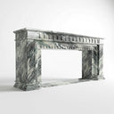 Marble fireplace in Italian Cipollino Ondulato - Image 1
