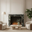 Marble fireplace in Italian Cipollino Ondulato - Image 5