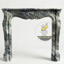 Marble fireplace in Italian Cipollino Ondulato - Image 3