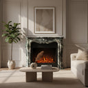 Marble fireplace in Italian Cipollino Ondulato - Image 2