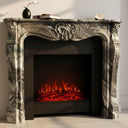 Marble fireplace in Italian Cipollino Ondulato - Image 4