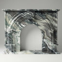 Marble fireplace in Italian Cipollino Ondulato - Image 1