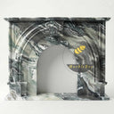 Marble fireplace in Italian Cipollino Ondulato - Image 3